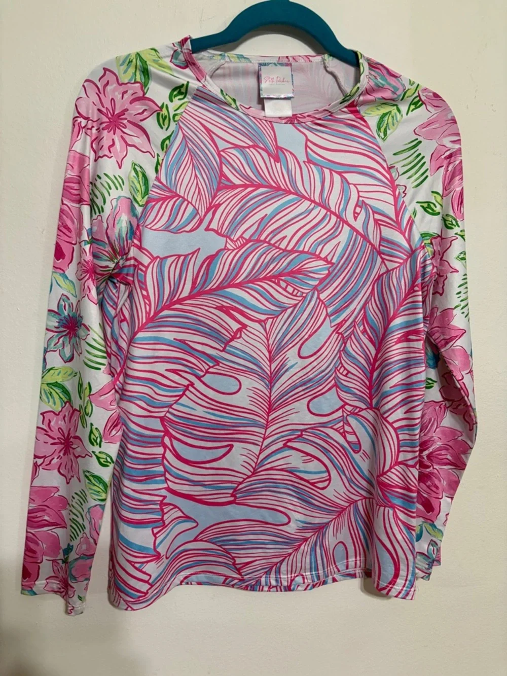 Long Sleeve One-Piece Swimsuit in Pink Floral